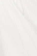 White Cotton Ruched Mini Lou Dress