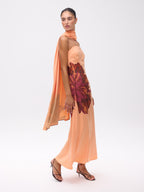 HELENA MAXI - Vestido palabra de honor maxi flor, perfecto para invitadas de boda y fiesta spring summer. MIOH es la marca que eligen las influencers de España para sus eventos, como bodas y fiestas
