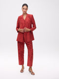 MONTESCO JACKET - Blazer cruzada con hombreras tela floral botánica, para ser la invitada de boda perfecta y fiesta esta primavera verano. MIOH es la marca que eligen las influencers de España para sus eventos, como bodas y fiestas