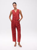 MONTESCO PANT - Pantalón pinza tela floral botánica, para invitadas de boda, fiesta y eventos de primvera y verano. MIOH es la marca que eligen las influencers de España para sus eventos, como bodas y fiestas